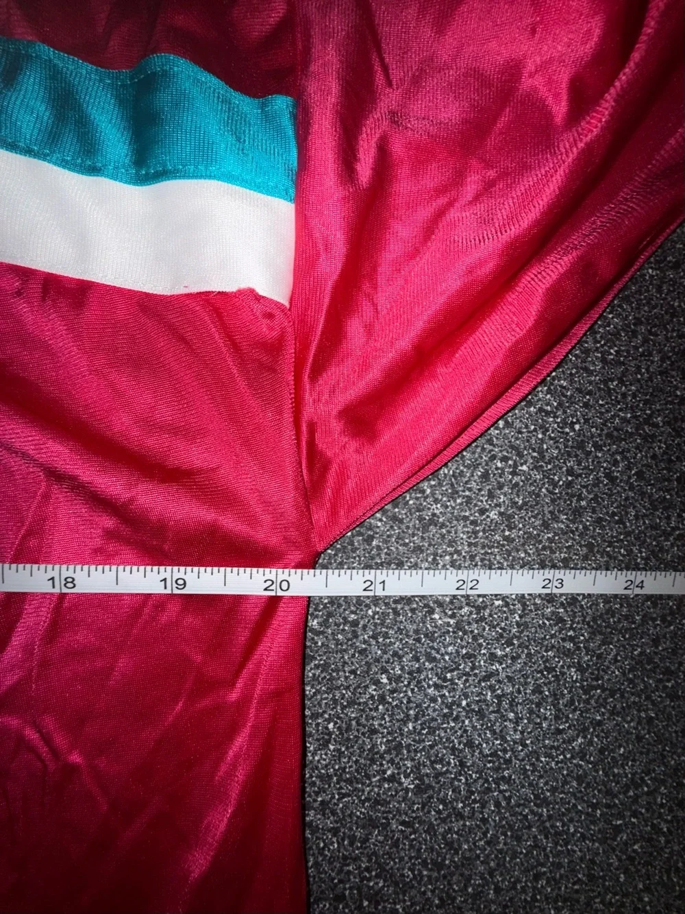 Vanity Fair Vtg Pink/Teal Satin Button Front PJ Robe and Nightgown‎ Size Small